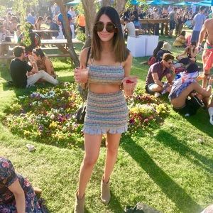 2 piece crop and skirt set